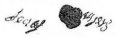Isabel Myers' signature 1752